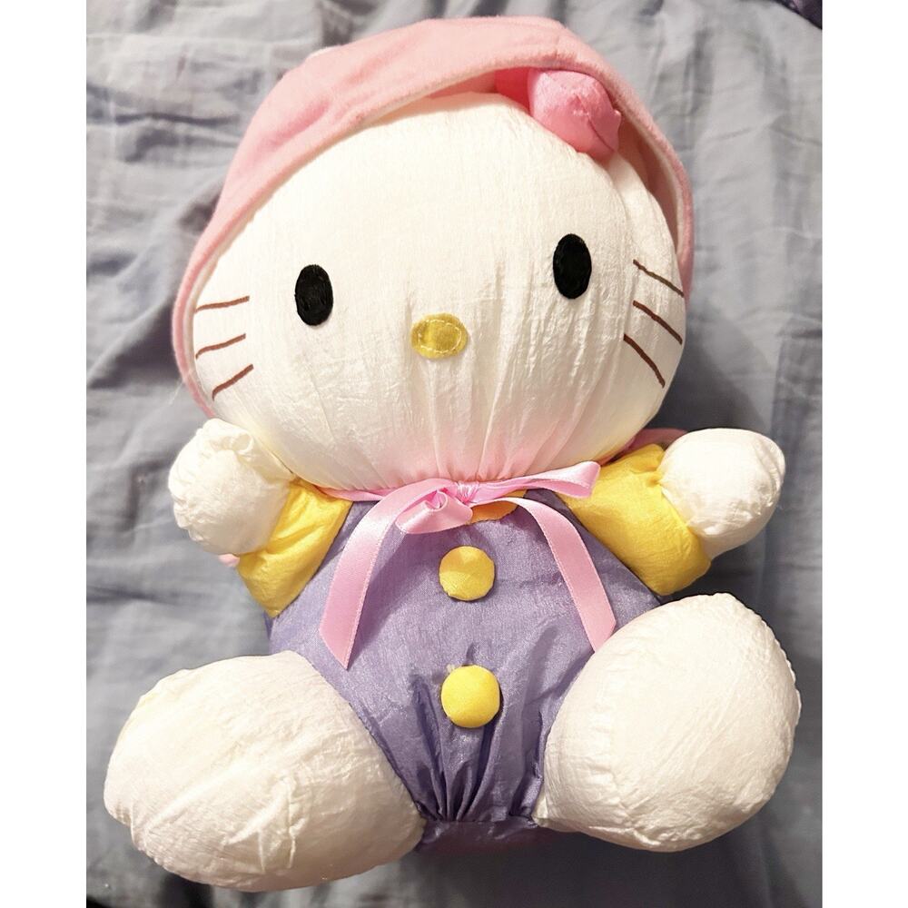 Hello Kitty Vintage Rare Plush Easter Bunny Doll 1993 8” Sanrio Pre-owned